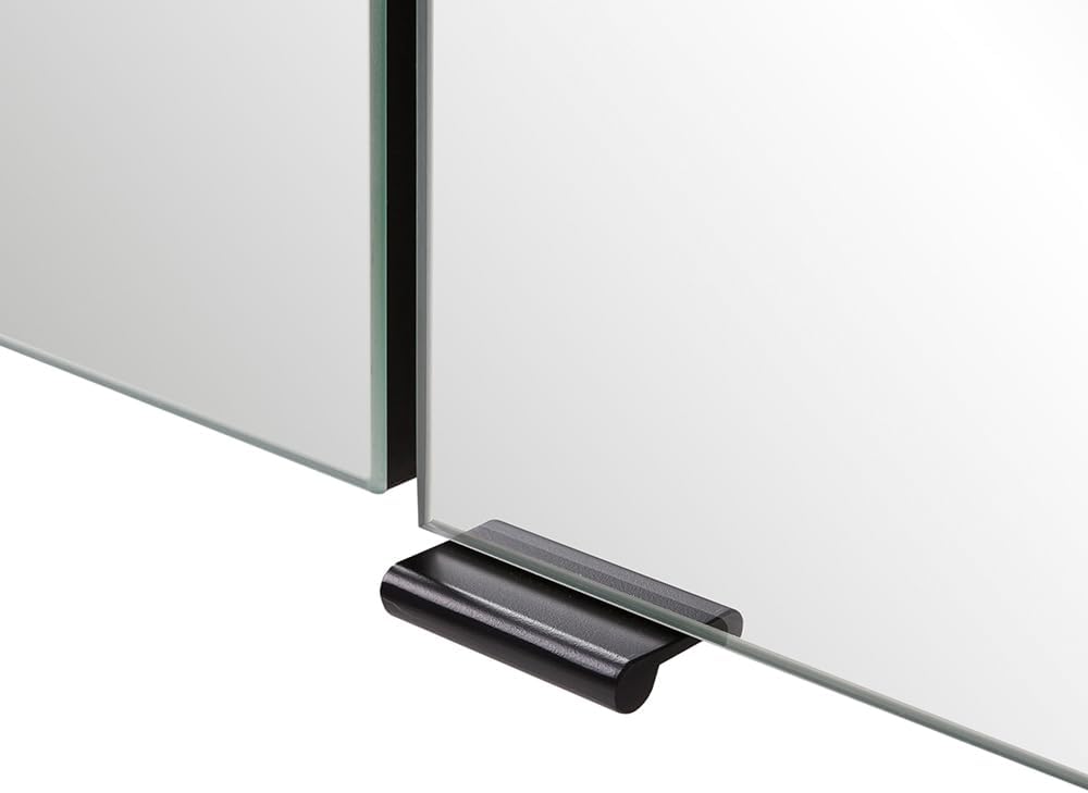 Bild von Lomadox Spiegelschrank Bad mit Beleuchtung 60 cm 3 türig Badezimmer in weiß, B/H/T ca. 60/64/20 cm