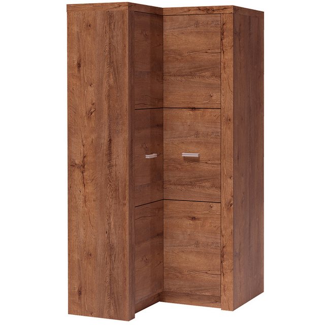Bild von Lomadox Eckschrank INGENIO-161 Kleiderschrank Garderobenschrank Schlafzimmerschrank Esche braun