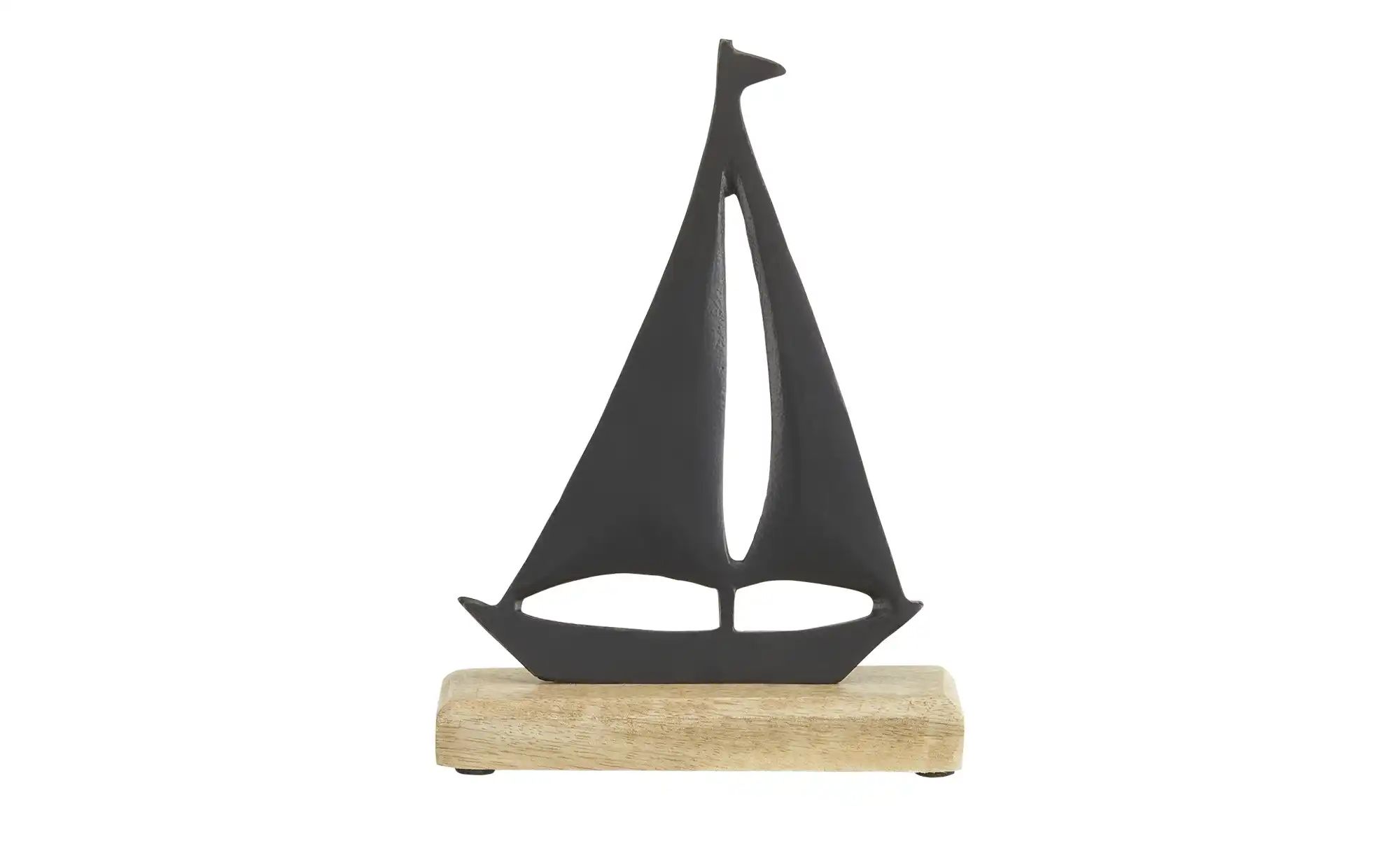 Bild von Deko Segelboot ¦ schwarz ¦ Aluminium, Holz ¦ Maße (cm): B: 16 H: 22 T: 5 Accessoires > Dekoartikel - Höffner