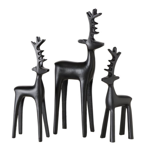 Bild von BOLTZE Dekofigur Rodih Figur Hirsch schwarz 39 cm (1 Stück)