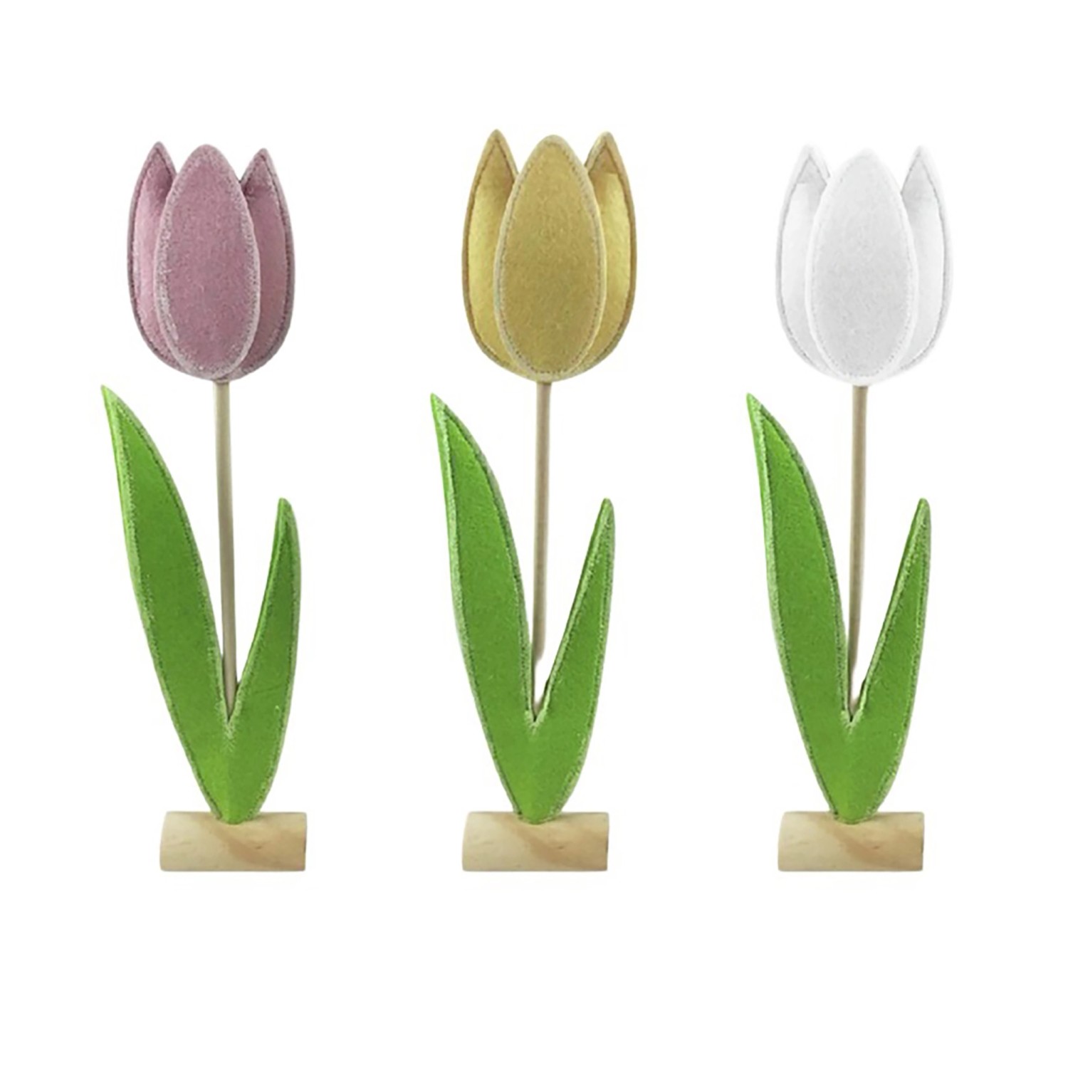 Bild von Boltze Dekoaufsteller Tulip 3-fach Sortiert 58 cm x 6 cm x 13 cm Multicolor