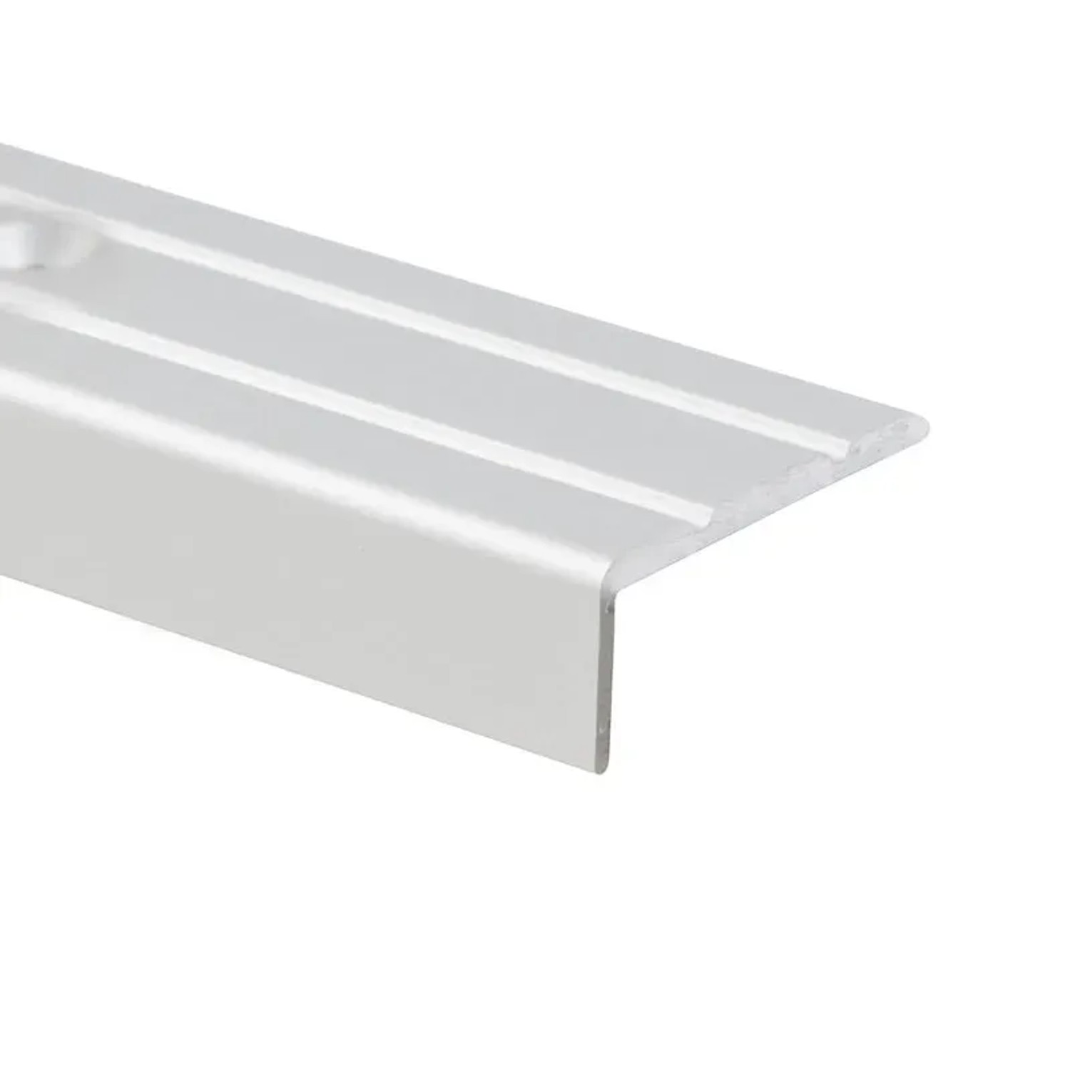 Bild von KARAT Winkelprofil für Kanten Silber Vorgebohrt 2,45 x 1 x 100 cm