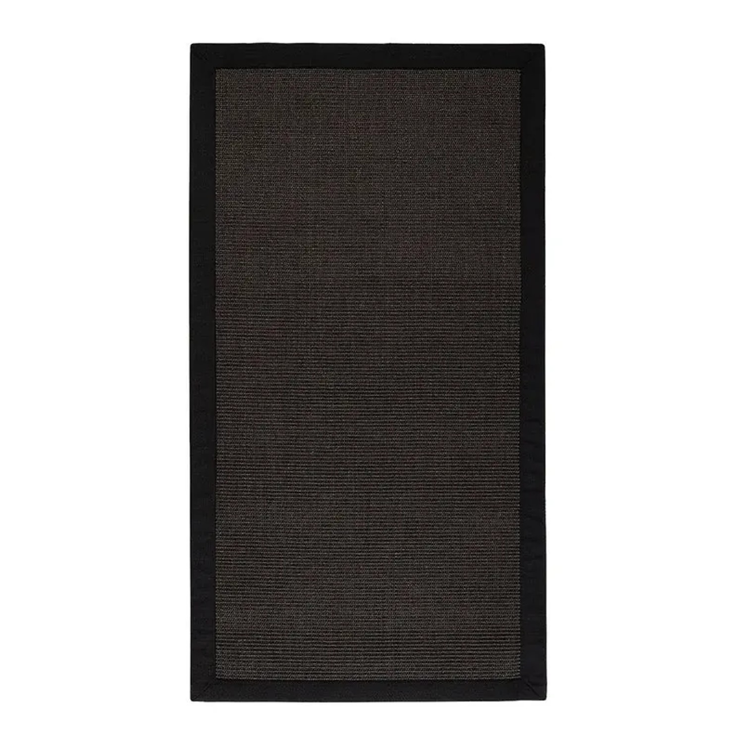 Bild von KARAT Sisalteppich Amazonas mit Breiter Bordüre für Alle Wohnbereiche Schwarz 120 x 180 cm