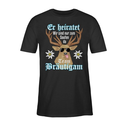 Bild von Shirtracer T-Shirt Team Bräutigam - Er Heiratet JGA Männer