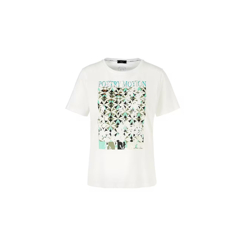 Bild von Elegantes Rundhals-Shirt von Marc Cain in Weiß