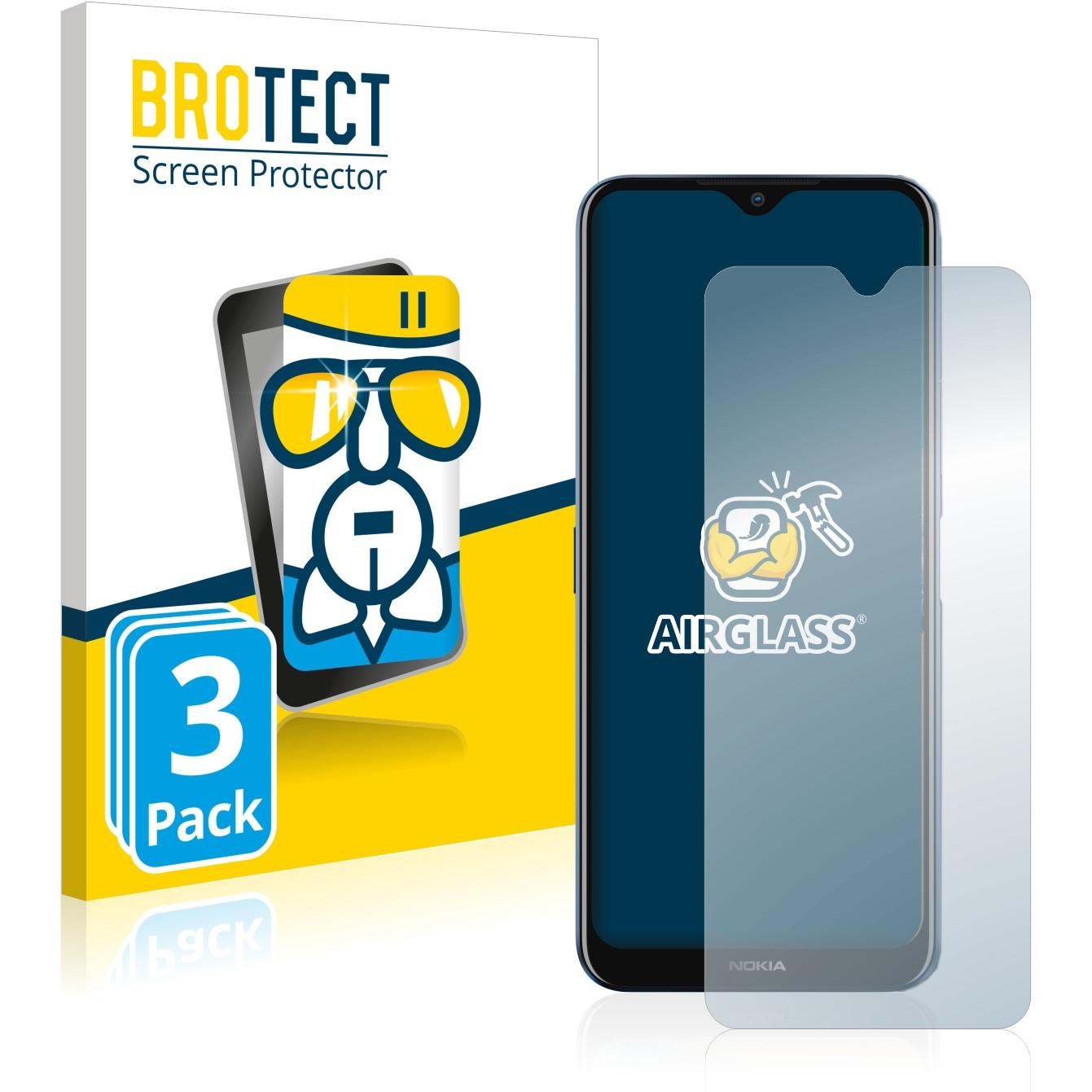Bild von BROTECT AirGlass Panzerglasfolie (3 Stück, Motorola Moto G50), Smartphone Schutzfolie, Transparent