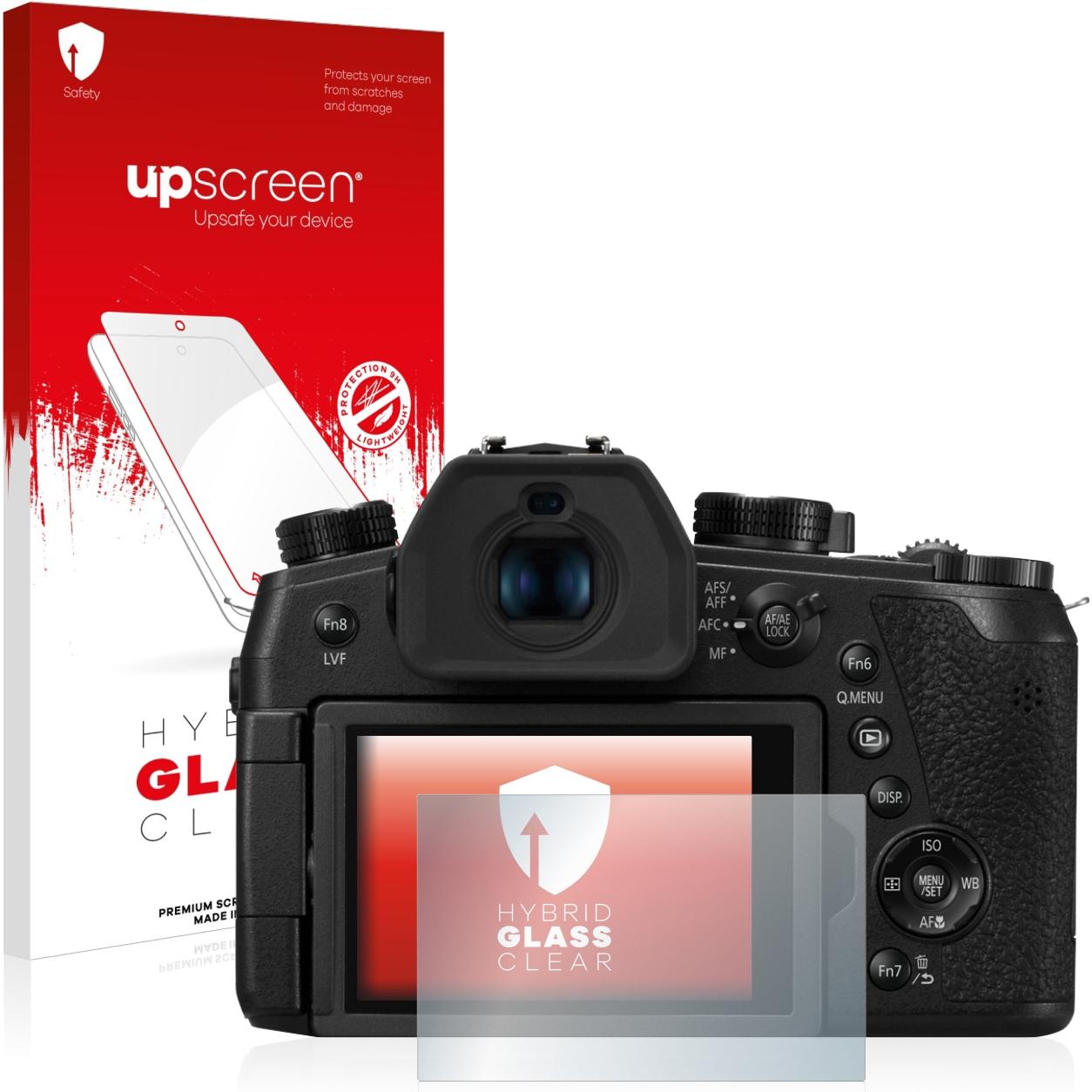 Bild von upscreen Scratch Shield Panzerglasfolie (Displayschutz, Lumix DC-FZ1000 II), Kameraschutz