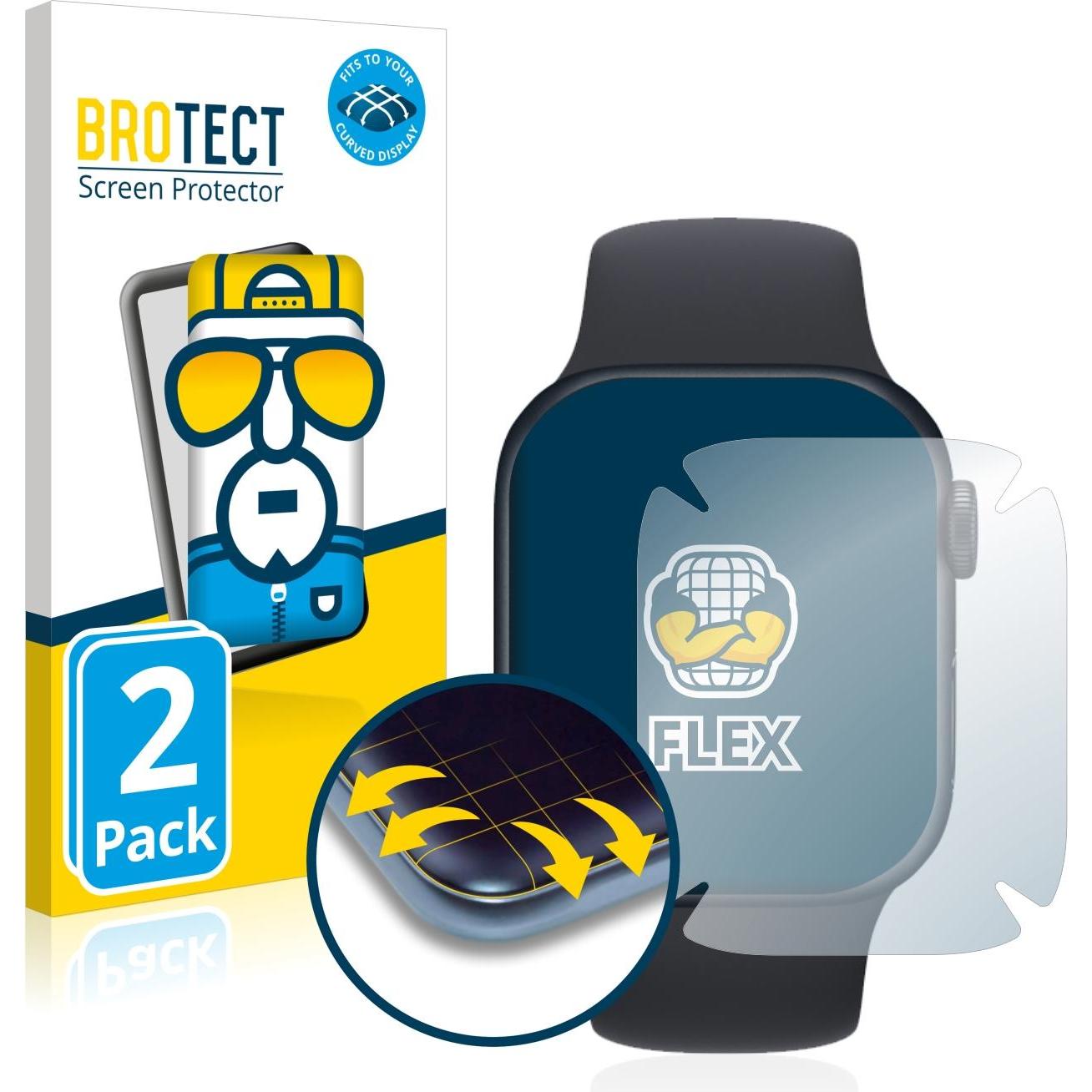 Bild von BROTECT Full-Cover Displayschutz, Smartwatch Schutzfolie, Transparent