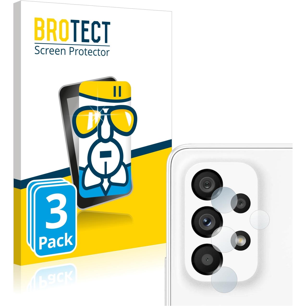 Bild von BROTECT AirGlass Panzerglasfolie (3 Stück, Samsung Galaxy A53 5G), Smartphone Schutzfolie, Transparent