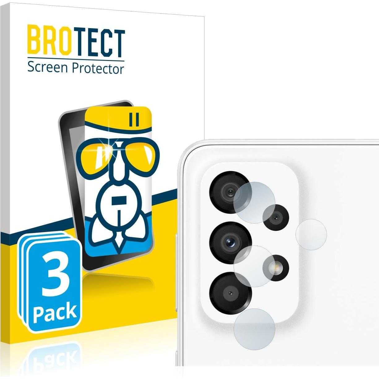 Bild von BROTECT AirGlass Panzerglasfolie (3 Stück, Samsung Galaxy A33 5G), Smartphone Schutzfolie, Transparent