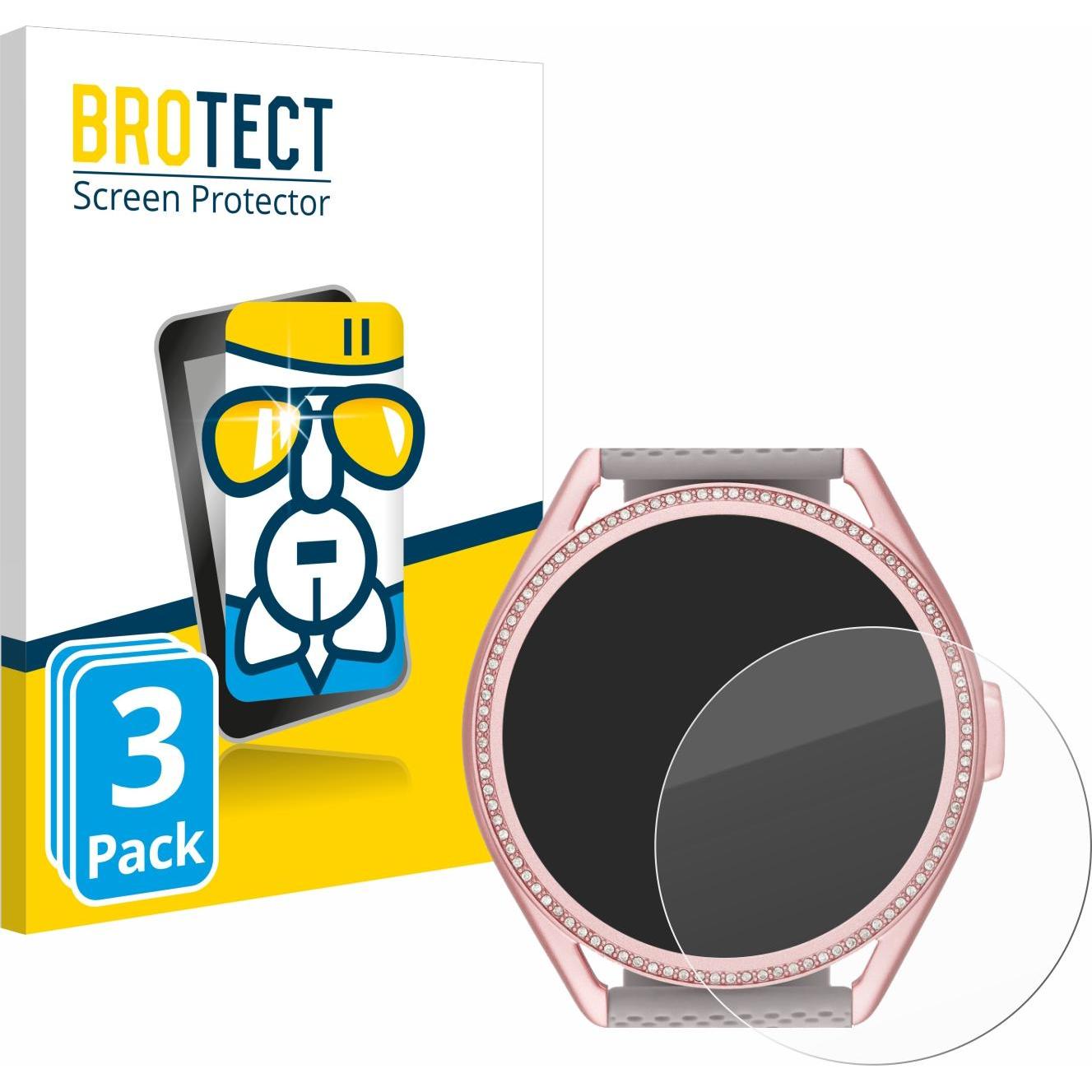 Bild von BROTECT Schutzglas Schutzfolie Glas Folie Displayschutz klar, Smartwatch Schutzfolie, Transparent