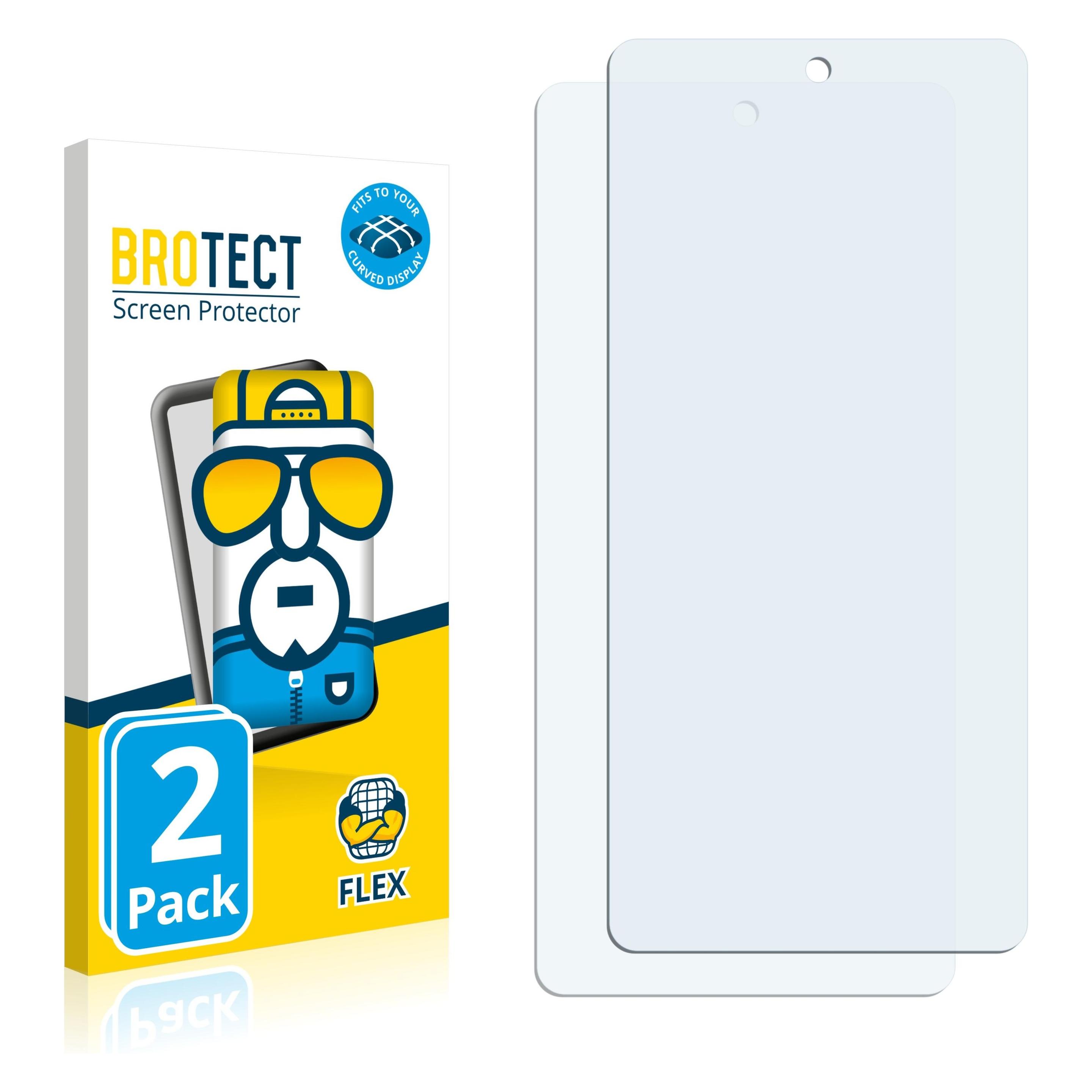 Bild von BROTECT Full-Cover Displayschutz (2 Stück, Motorola Edge 30), Smartphone Schutzfolie, Transparent