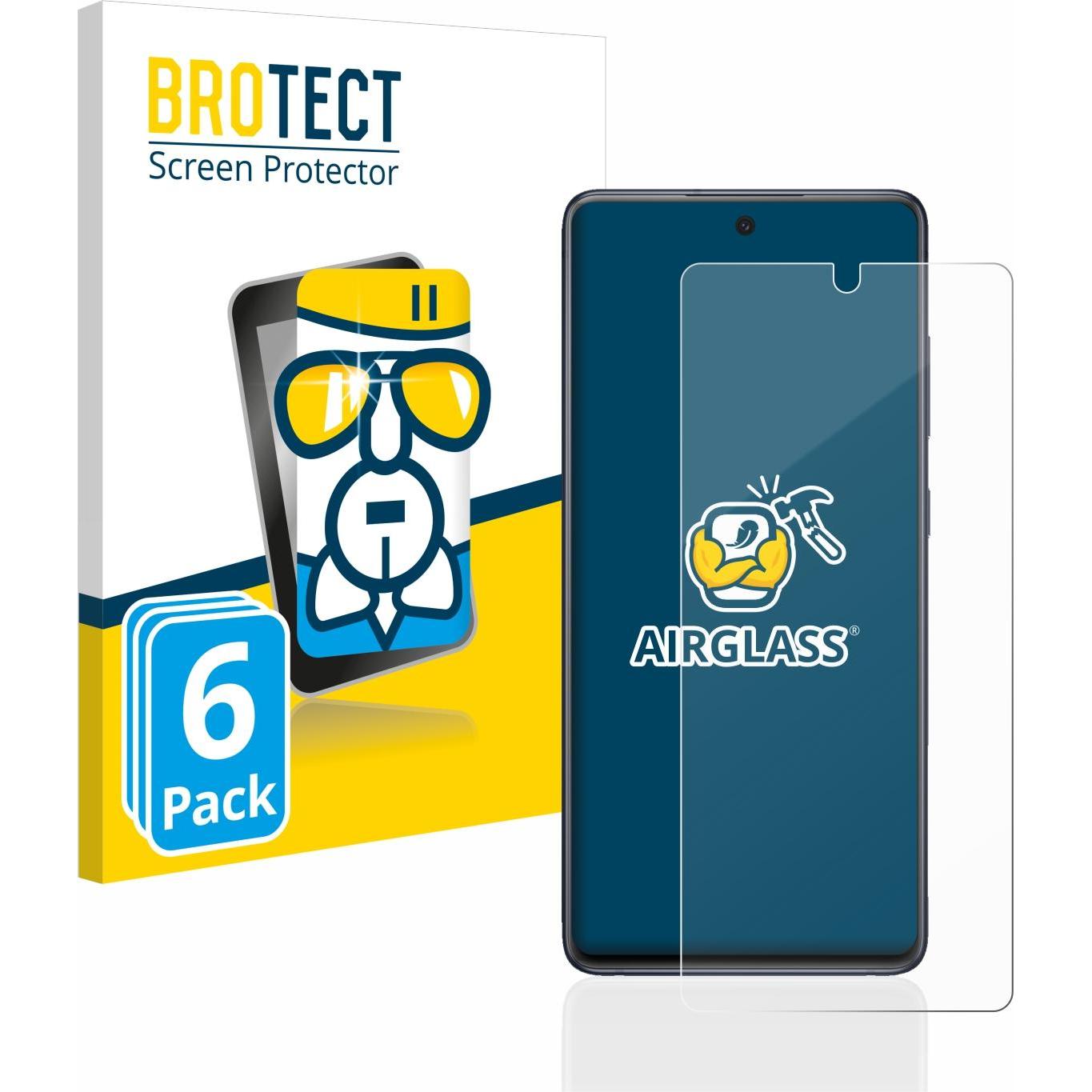 Bild von BROTECT AirGlass Panzerglasfolie (6 Stück, Samsung Galaxy S20 FE 5G), Smartphone Schutzfolie, Transparent