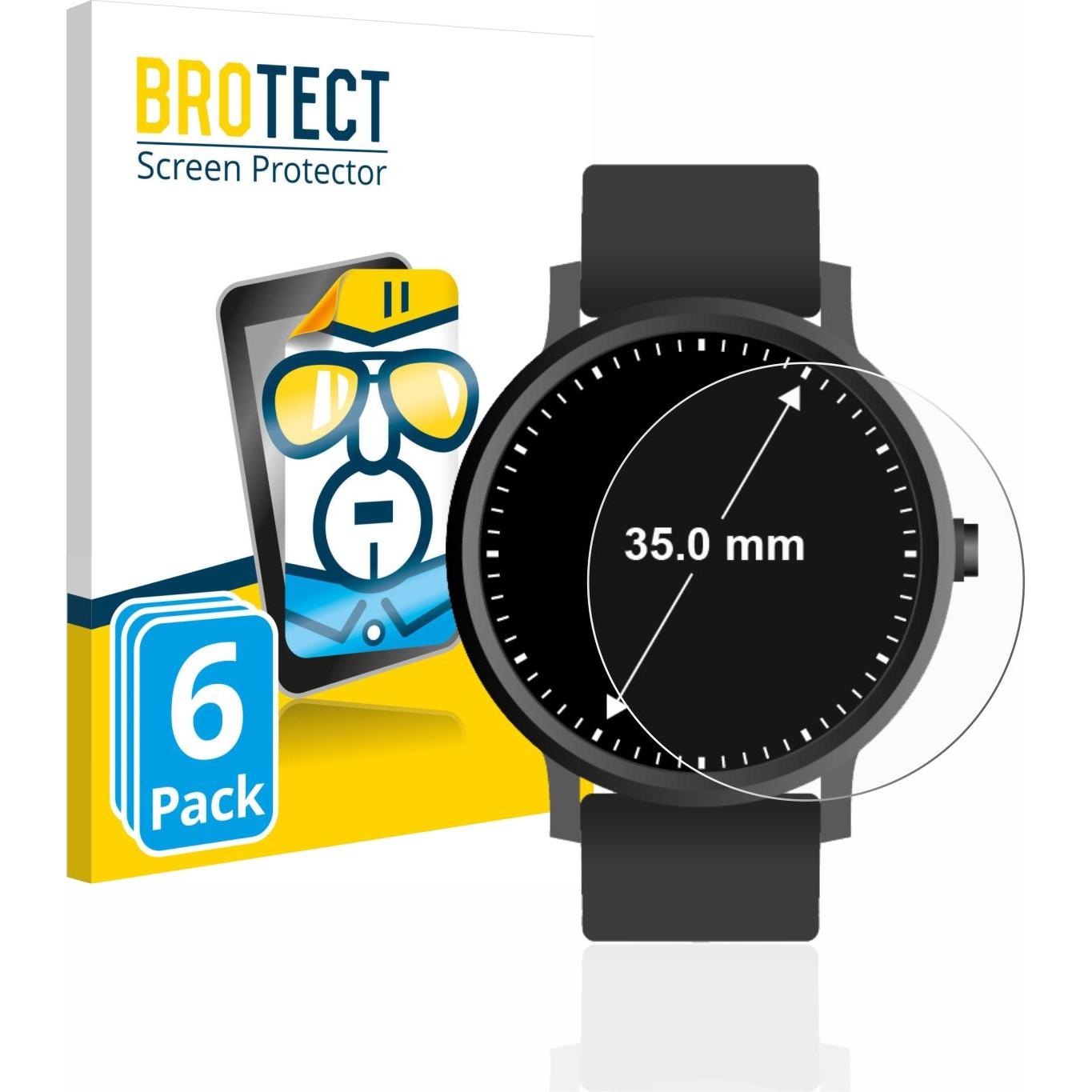 Bild von BROTECT Schutzfolie Displayschutz Klar, Smartwatch Schutzfolie, Transparent