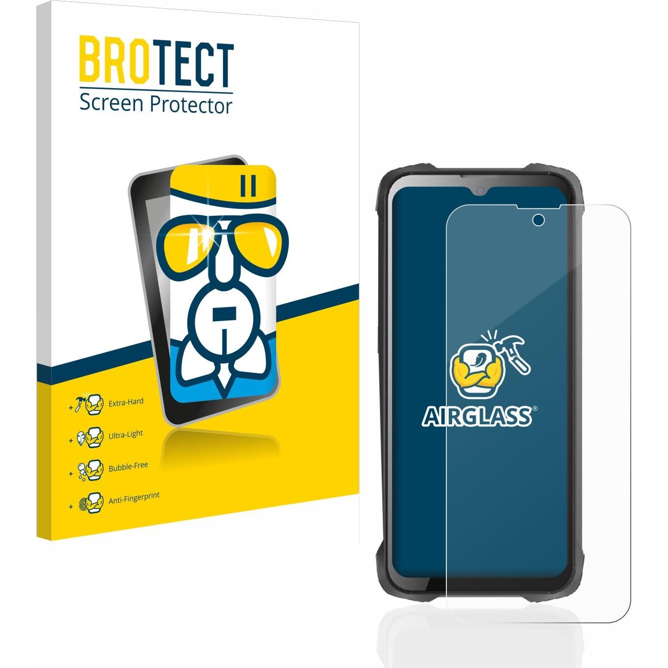 Bild von BROTECT AirGlass Panzerglasfolie (1 Stück, Cubot King Kong 9), Smartphone Schutzfolie, Transparent