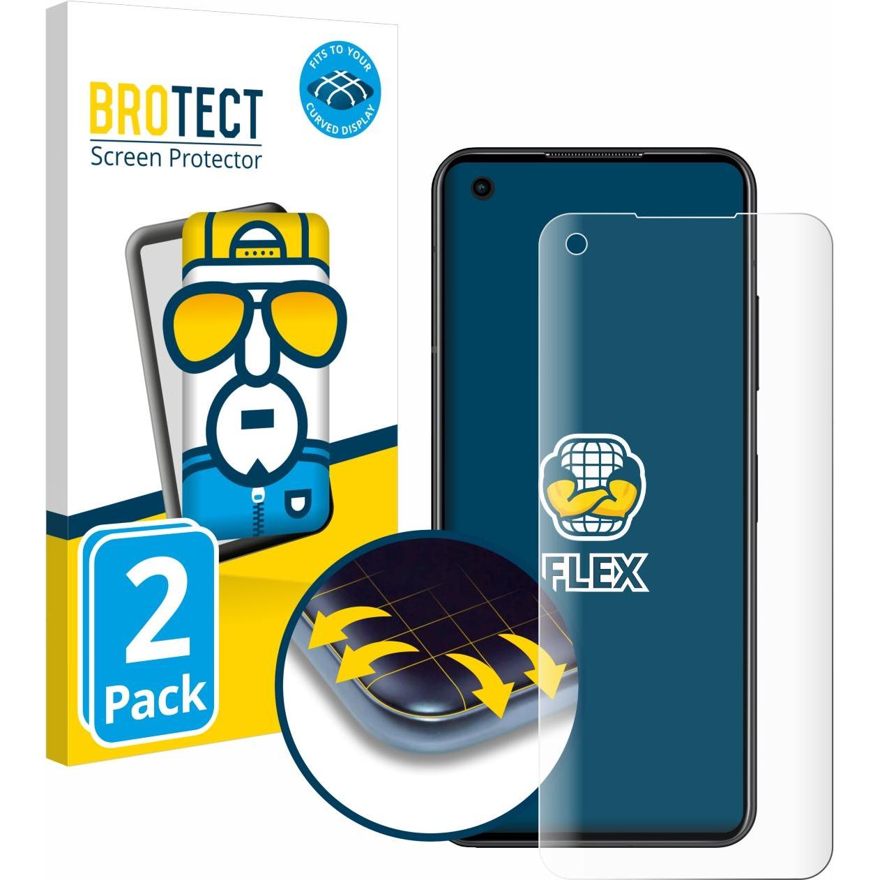 Bild von BROTECT 2x BROTECT Flex Full-Cover Displayschutzfolie für Asus ZenFone 10 (2 Stück, Asus Zenfone 10), Smartphone Schutzfolie, Transparent