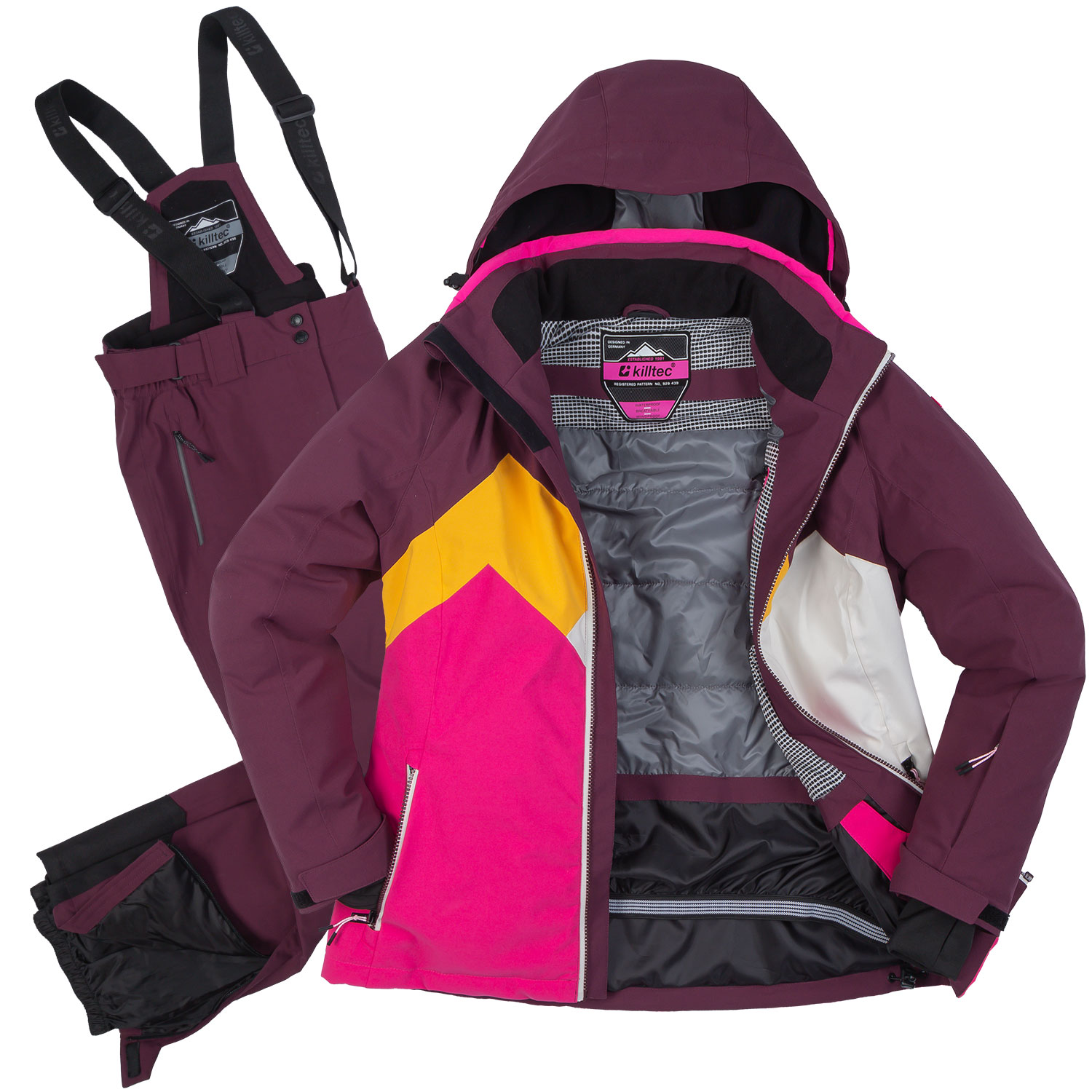 Bild von Skianzug Damen Skijacke lila-pink + Skihose lila Gr. 38