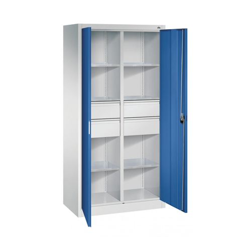 Bild von BIGBOXX Materialschrank mit Mittelwand und Schubladen – Praktischer Helfer für Ihre Werkstatt