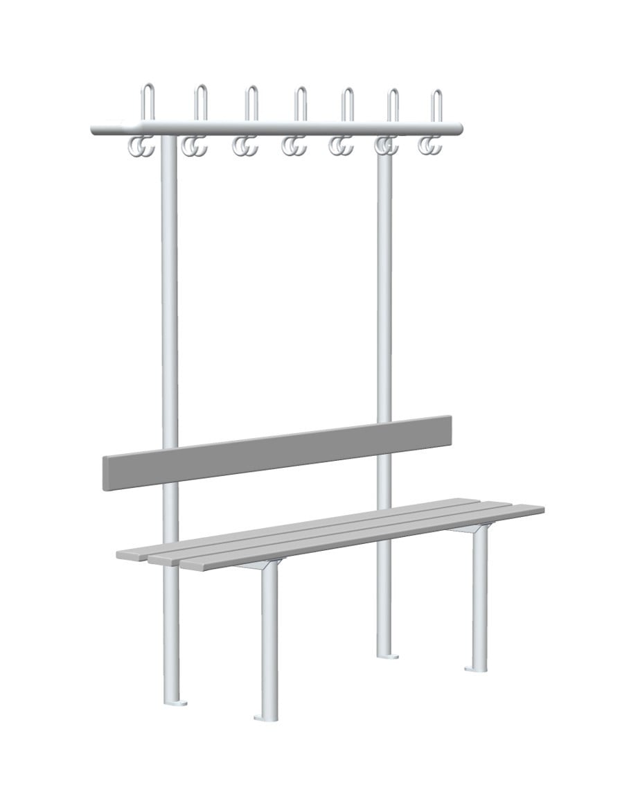 Bild von Umkleidebank Alu einseitig Comfort