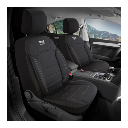 Bild von Sitzbezüge für Renault Trafic in Schwarz Weiß von RC Royal Class