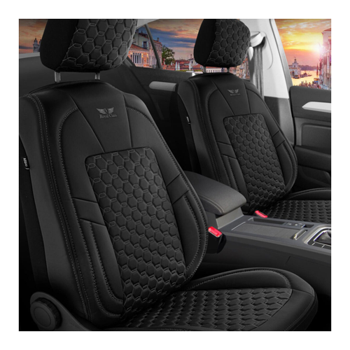Bild von Sitzbezüge für Mitsubishi L200 in Schwarz – Komplettset von RC Royal Class