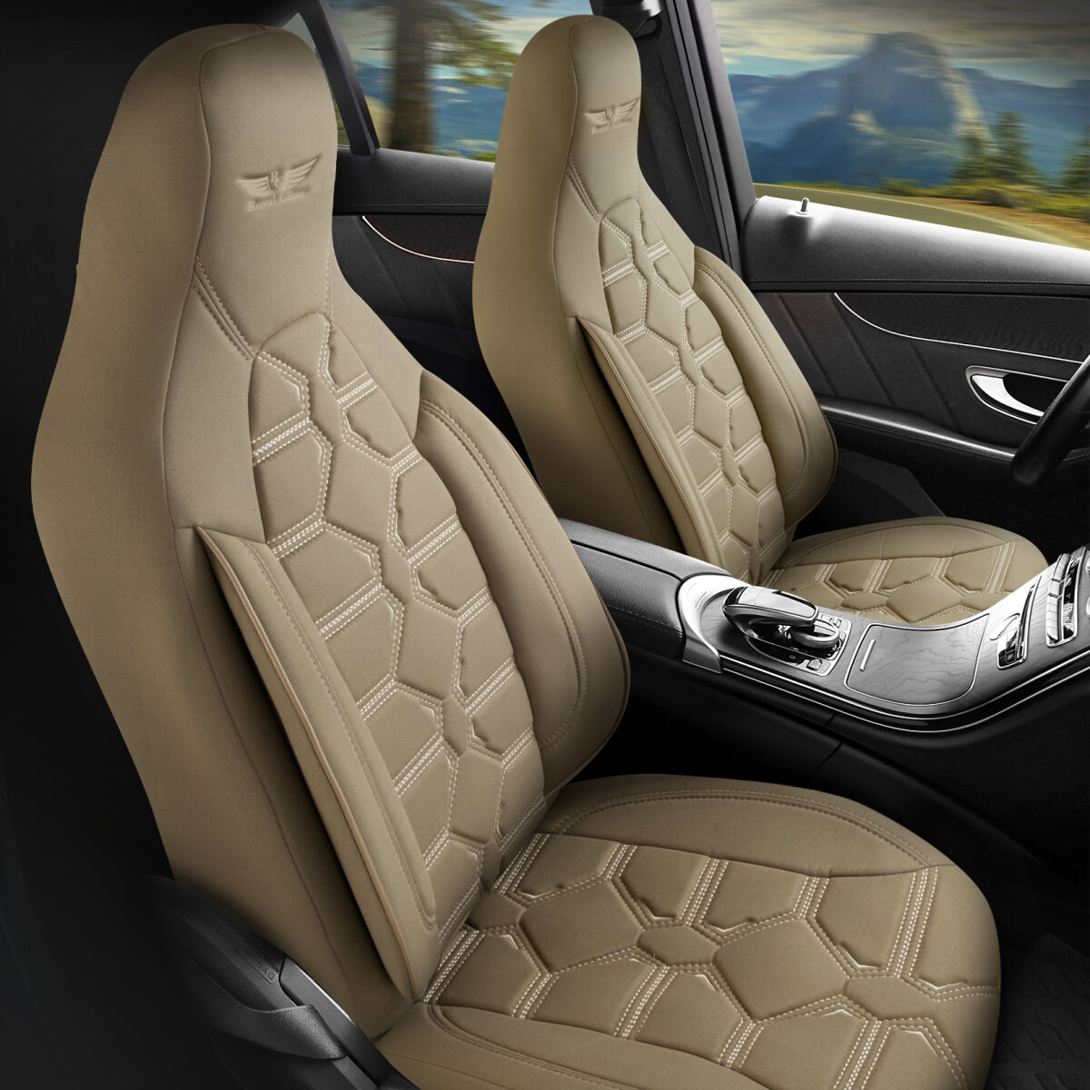 Bild von Sitzbezüge passend für Peugeot Bipper in Beige Pilot 2.3