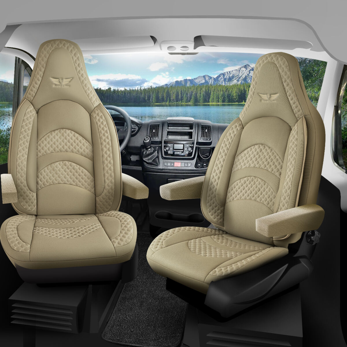 Bild von Sitzbezüge passend für Carthago Wohnmobil Caravan in Beige Pilot 3.3