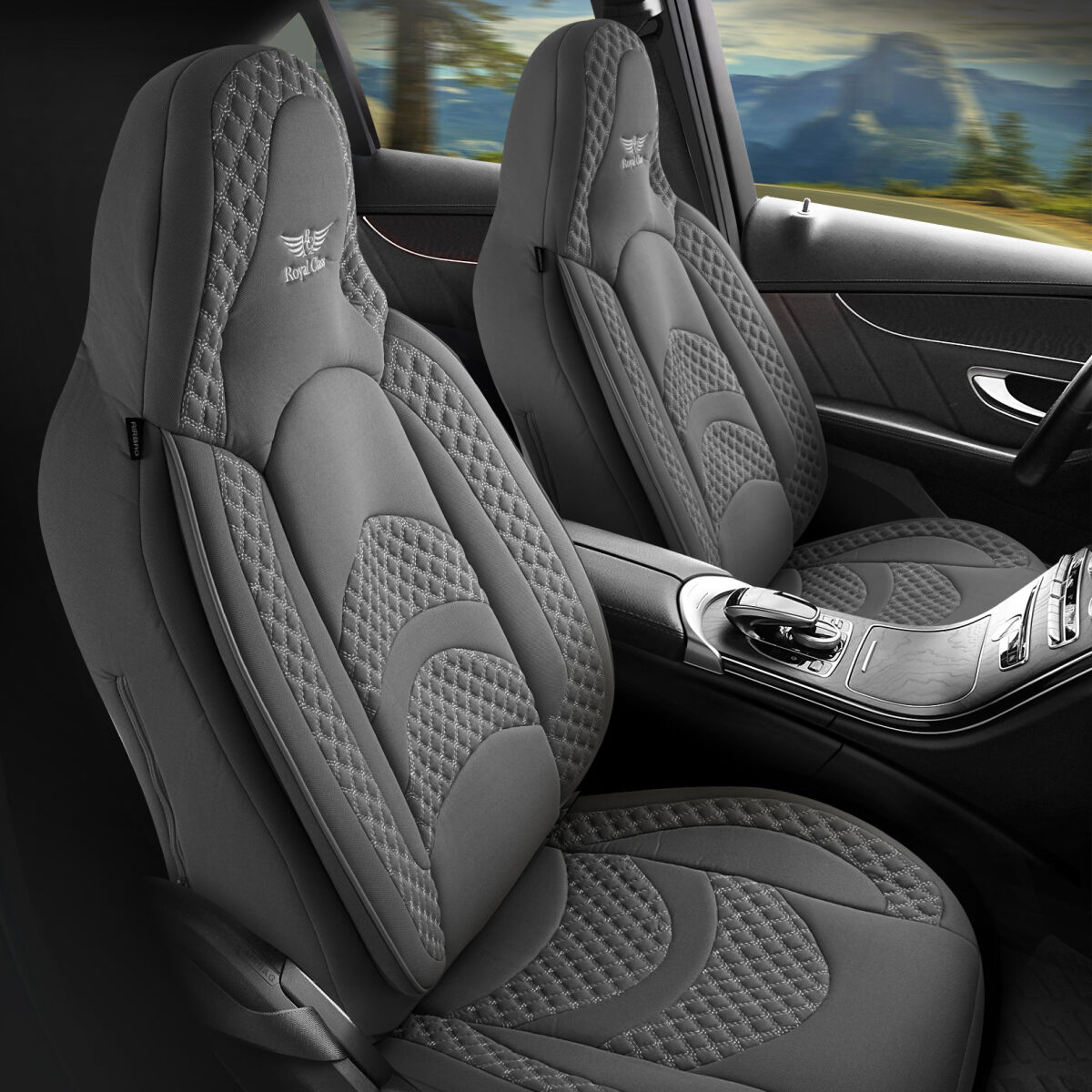 Bild von Sitzbezüge passend für Ford Tourneo in Grau Pilot 3.4