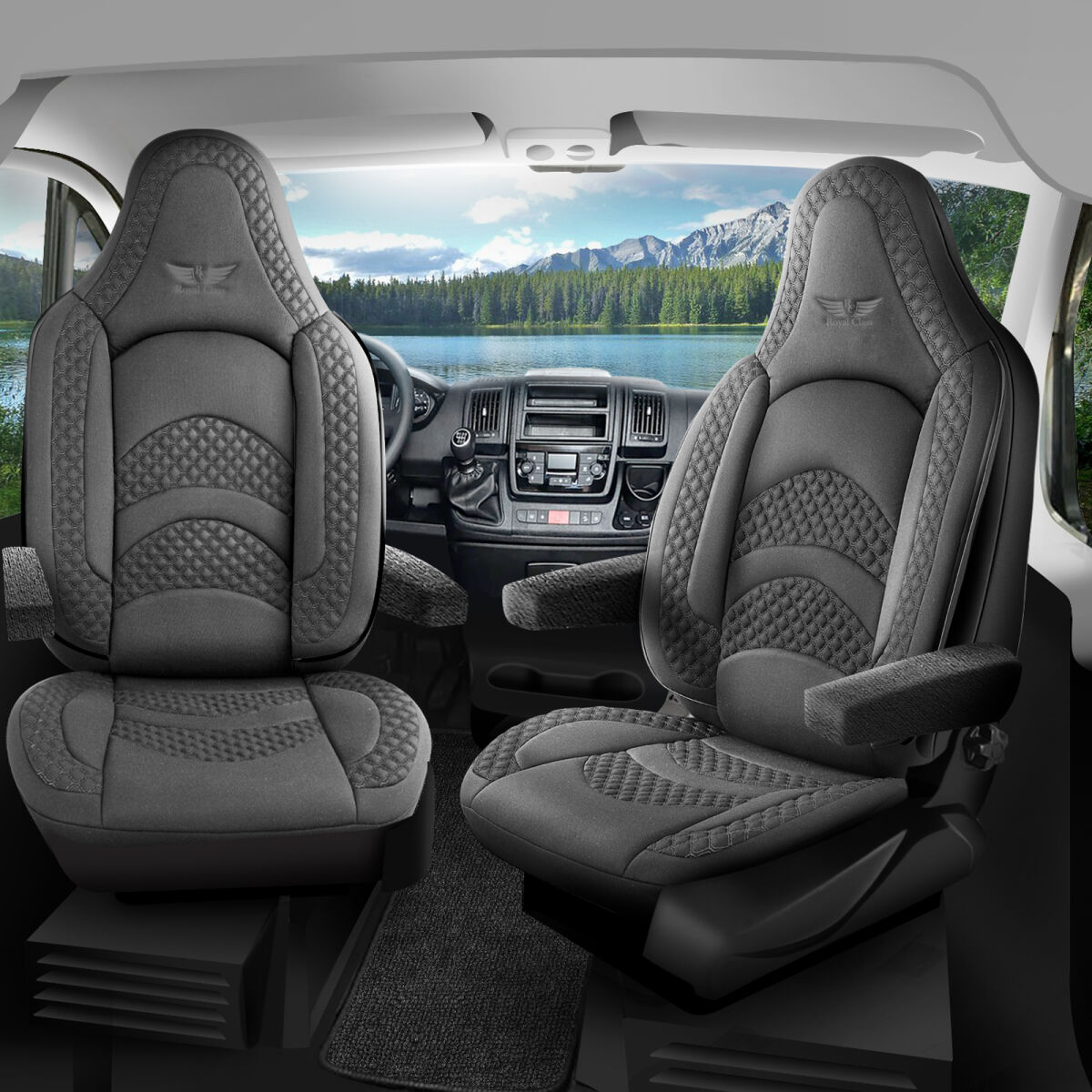 Bild von Sitzbezüge passend für Rapido Wohnmobil Caravan in Grau Pilot 3.4