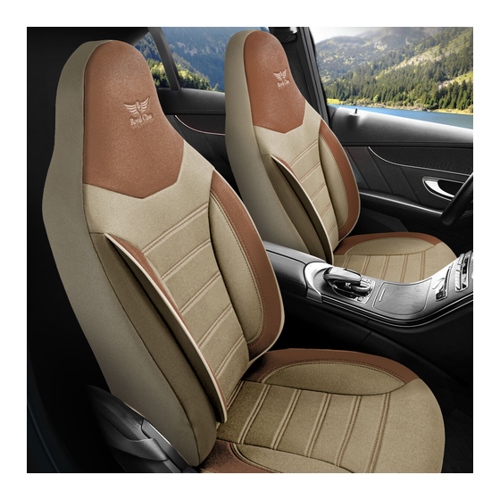 Bild von Sitzbezüge passend für Seat Altea in Beige Braun Pilot 4.9