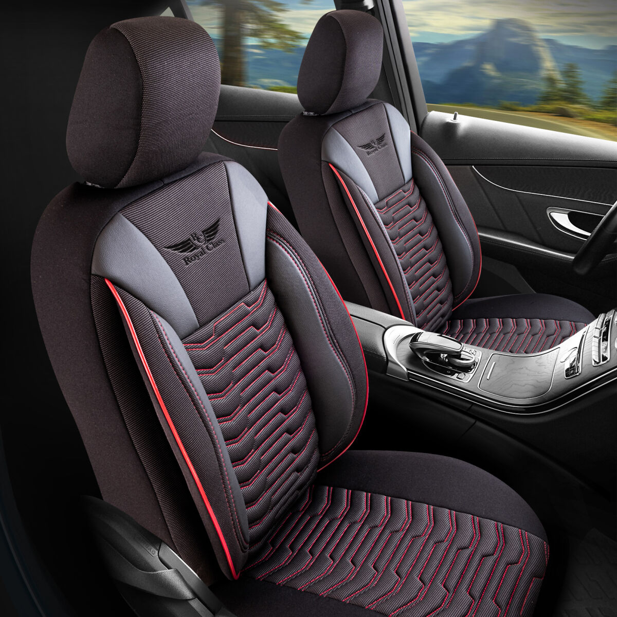 Bild von Sitzbezüge passend für Renault Kadjar in Ruby Schwarz