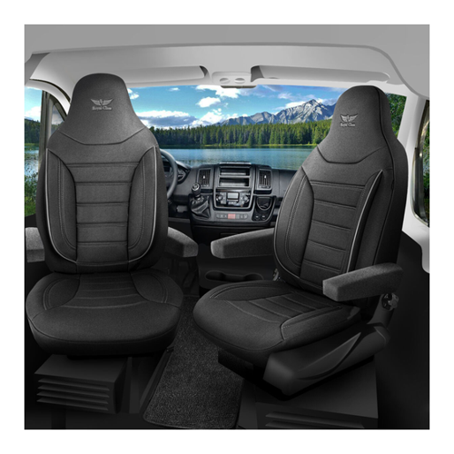 Bild von Sitzbezüge für Fischer Wohnmobil Caravan in Schwarzgrau - Pilot 4.1