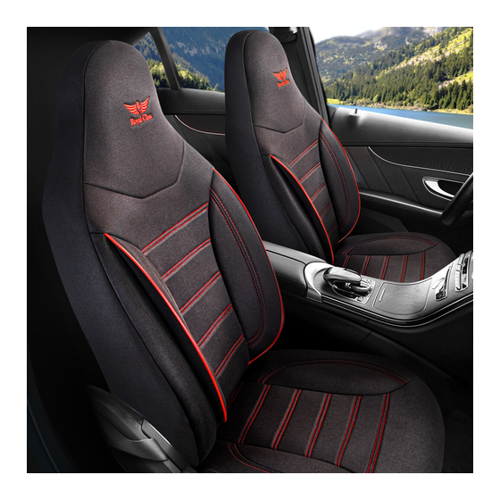 Bild von Sitzbezüge für Peugeot 3008 in Schwarz-Rot von RC Royal Class