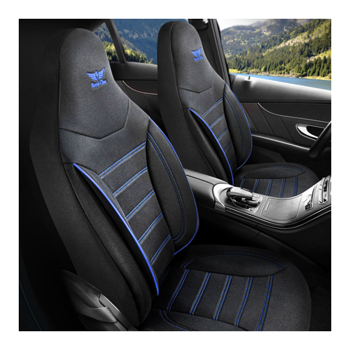 Bild von Sitzbezüge passend für BMW 5er in Schwarz Blau Pilot 4.7