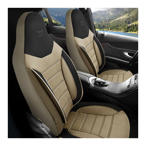 Bild von Sitzbezüge passend für Mitsubishi Lancer in Beige Schwarz Pilot 4.8
