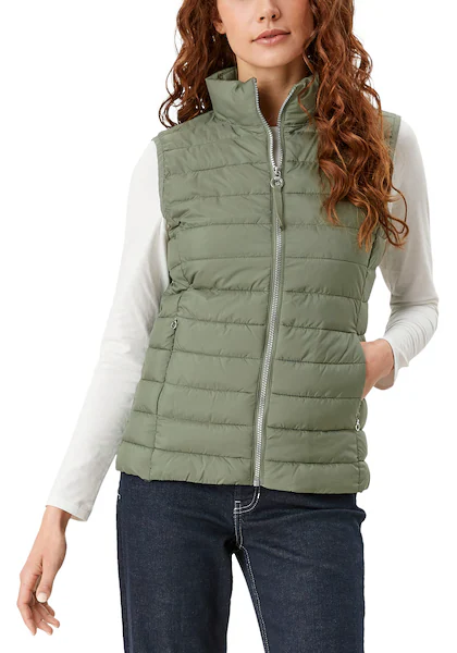 Bild von s.Oliver Damen 120.11.899.16.155.2116408 Outdoor Weste, Khaki/Oliv, 36