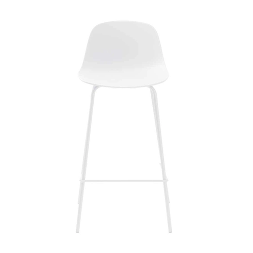 Bild von Moderne Barhocker Küche in Weiß – 2er Set mit 68 cm Sitzhöhe
