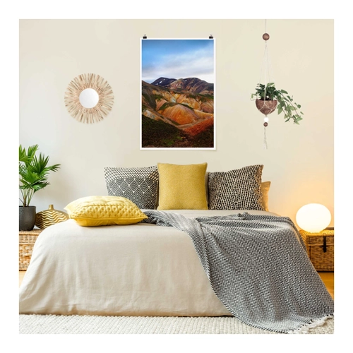 Bild von Poster Bunte Berge in Island