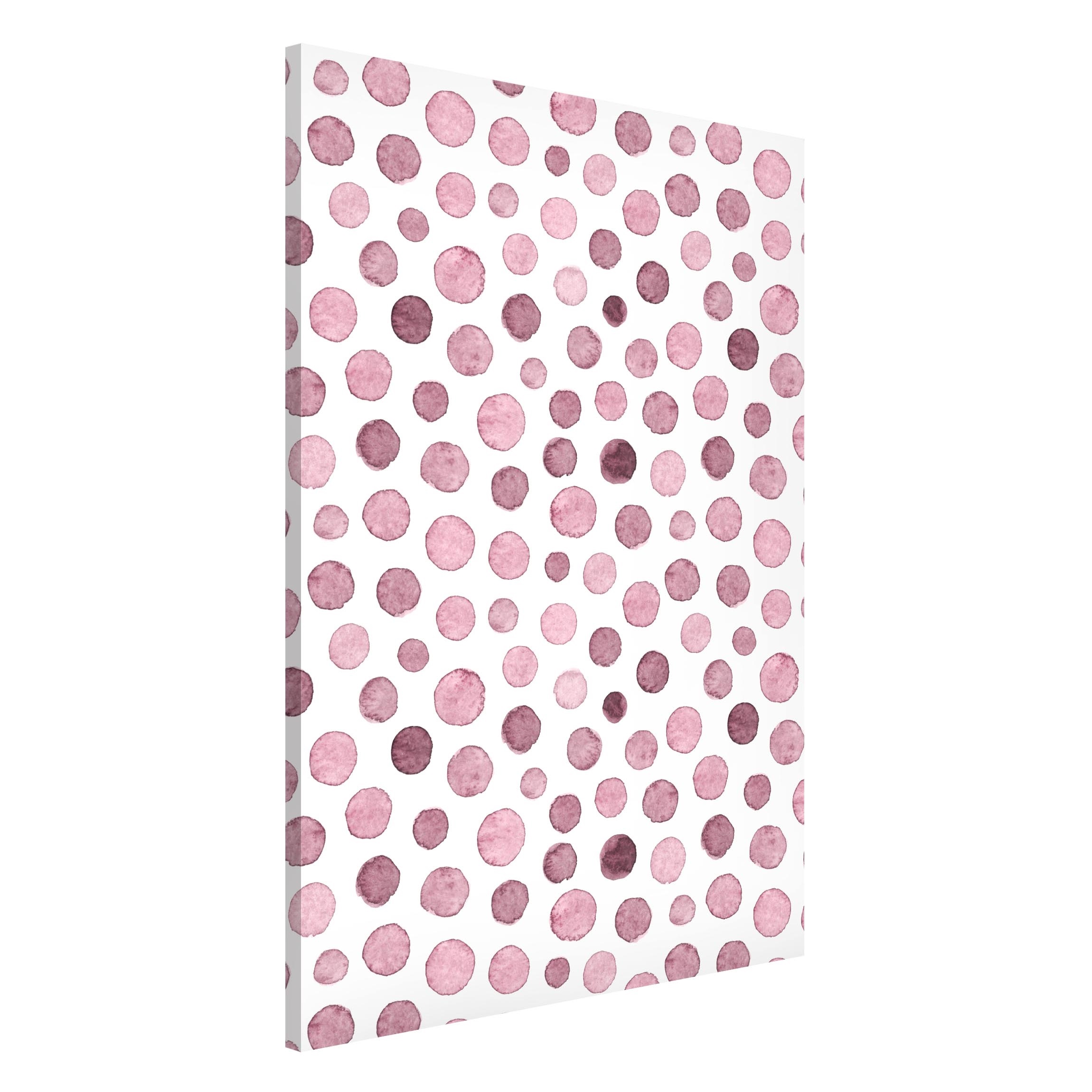 Bild von Magnettafel Aquarell Blasen in Altrosa