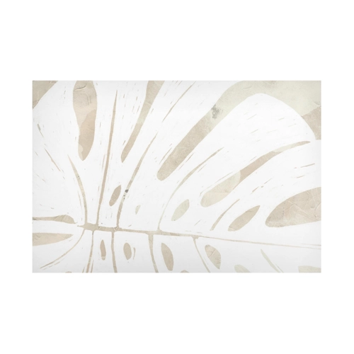 Bild von Magnettafel Monstera Silhouette auf Leinen