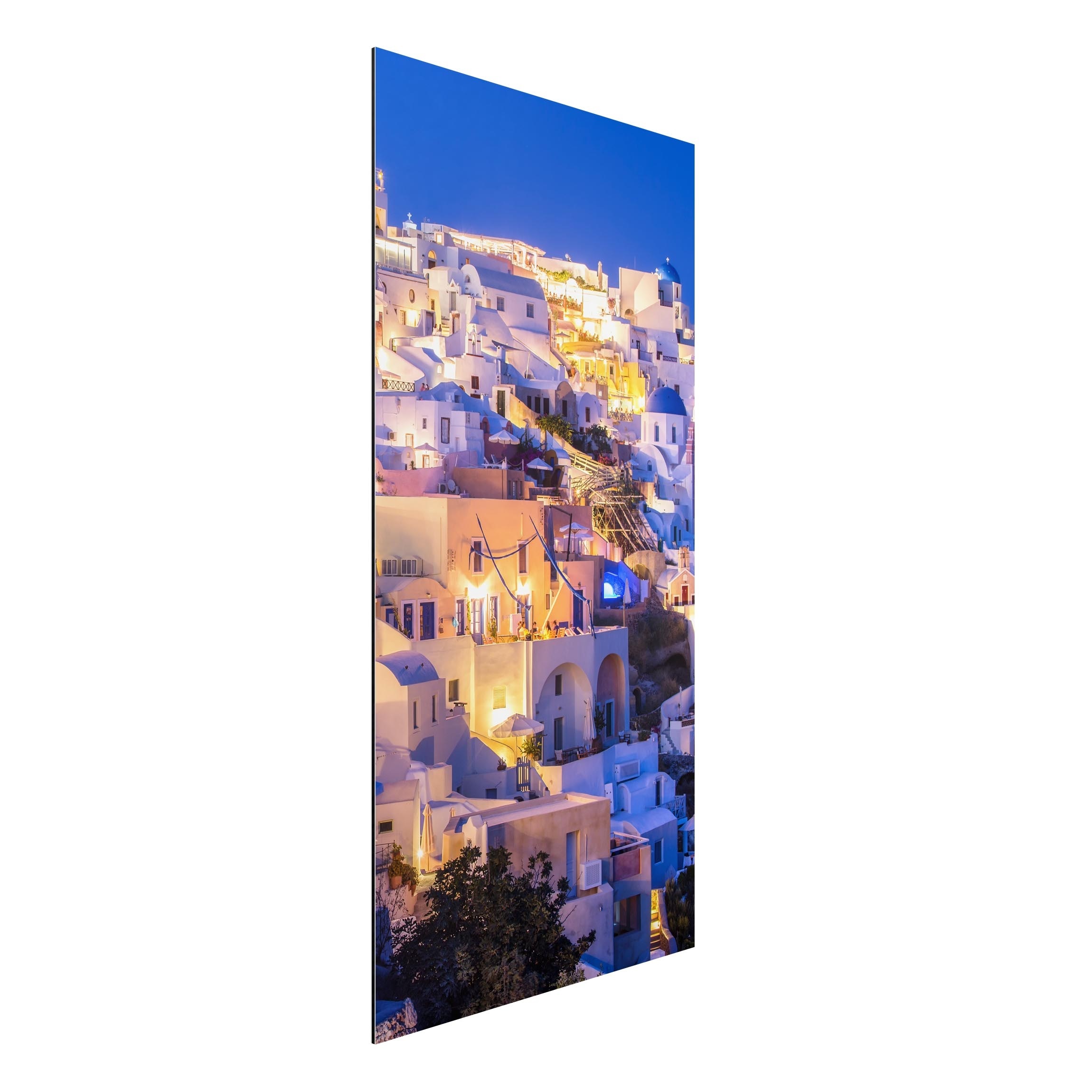 Bild von Alu-Dibond Bild Santorini at night