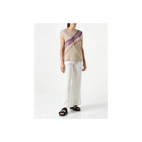 Bild von Esprit Rundhalsshirt uni regular fit (1-tlg., keine Angabe), Rundhals T-Shirt mit Frontprint, Beige XL