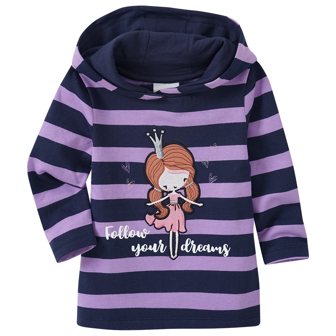 Bild von Mädchen Hoodie mit Prinzessin-Applikation
