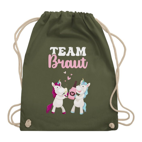 Bild von Shirtracer Turnbeutel Team Braut Einhorn – Das perfekte JGA-Outfit