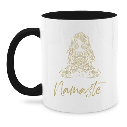 Bild von Shirtracer Tasse Namaste Yoga Spiritual Mandala – Eine stilvolle Ergänzung für Yoga-Liebhaber