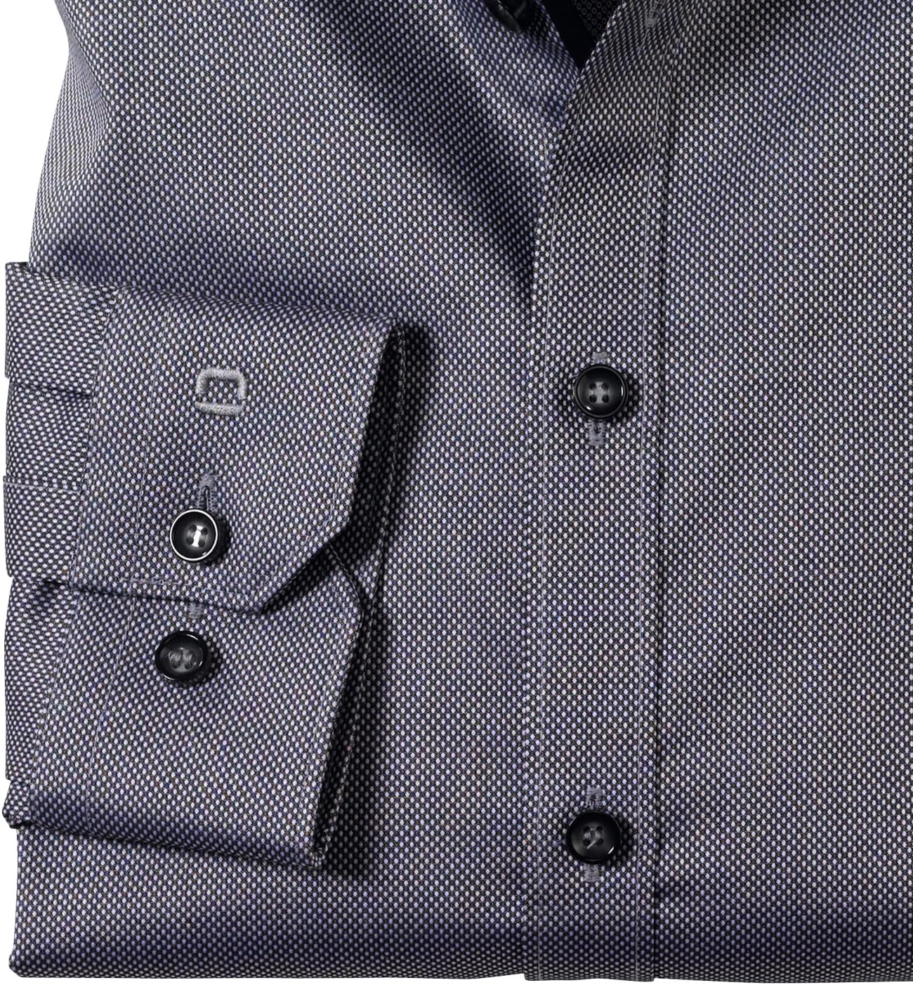 Bild von OLYMP Herren Businesshemd Langarm No. Six,Einfarbig,super Slim,Modern Kent,schwarz 68,36