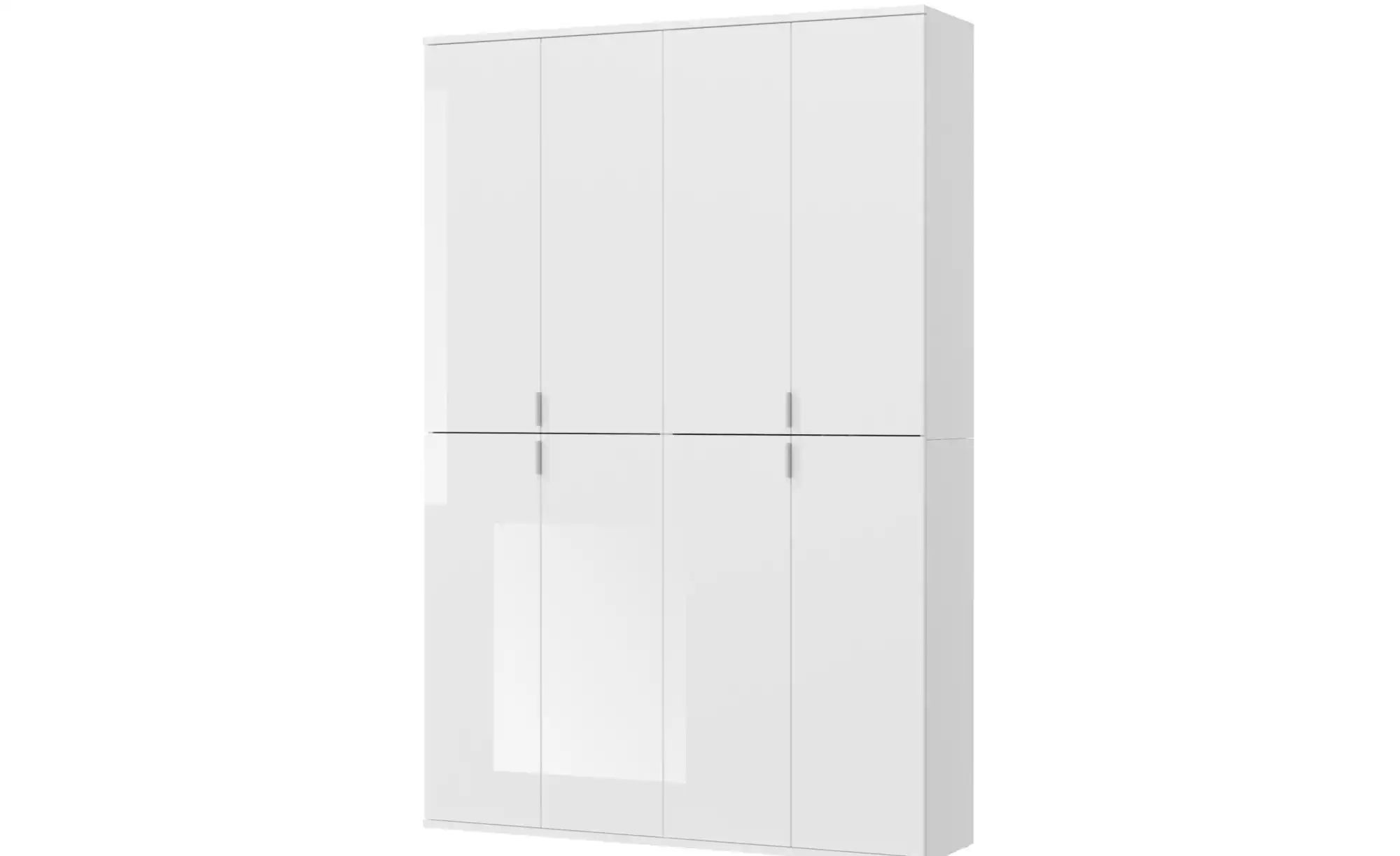 Bild von xonox.home X07A9S04 Projekt X Systemmöbel Garderobe Ankleidezimmer Büro Kombination 2tlg. in Front weiß Hochglanz Korpus weiß Nb.