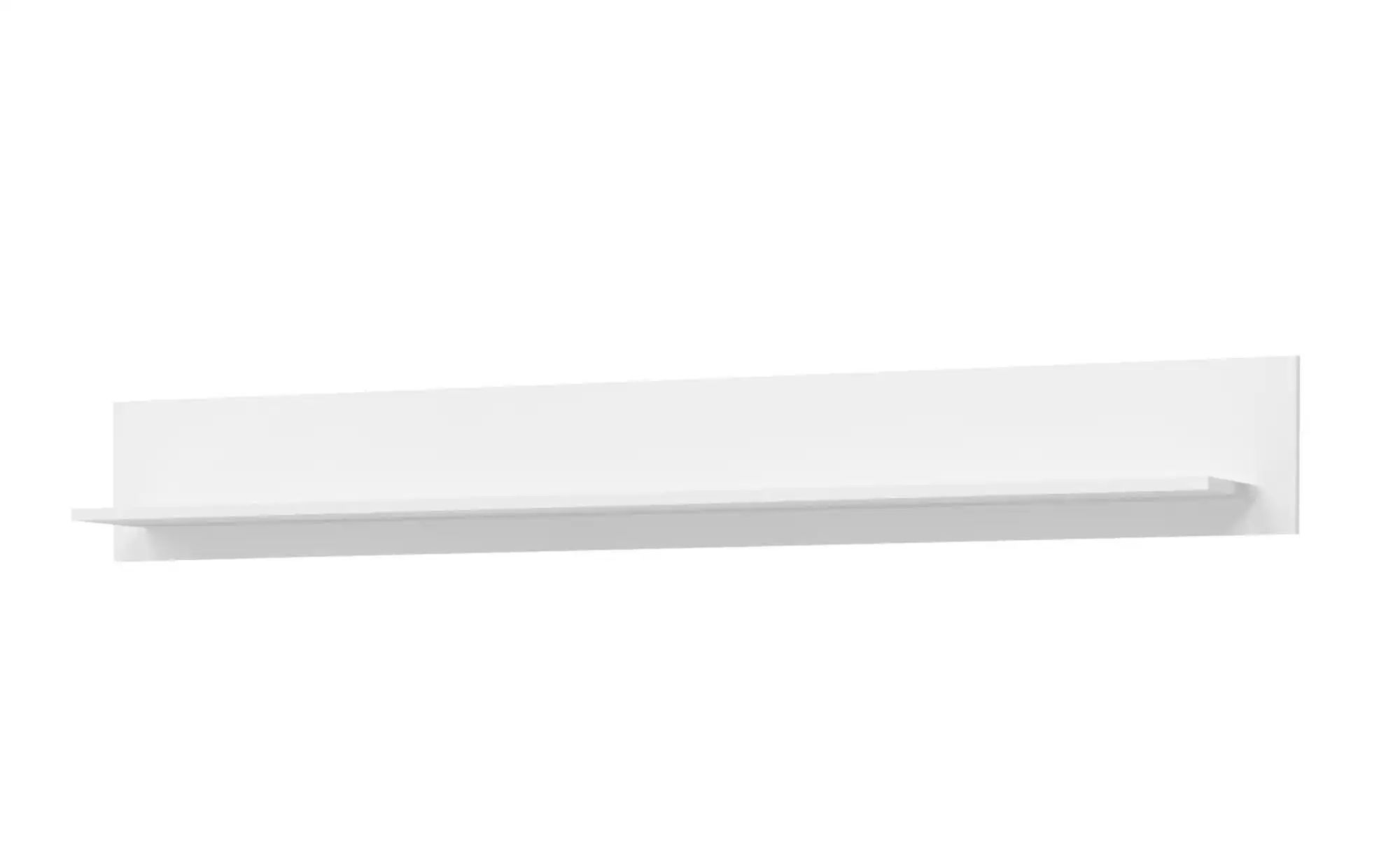Bild von xonox.home Wohnen Skylight X91A9T56 Wandboard Regal Wandregal in weiß Hochglanz/weiß Nb.ca.170x22x21 cm mit Ablagefläche