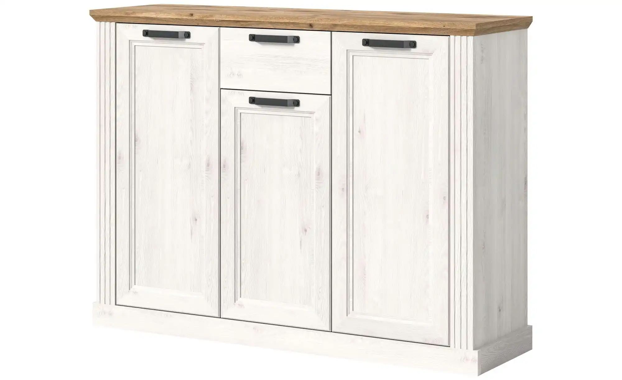Bild von xonox.home Kommode Panto X4NJ3903 Schuhkommode Kommode Schuhschrank in Pinie weiß Nb. Absetzung Viking Oak Nb.ca.139x103x42 cm