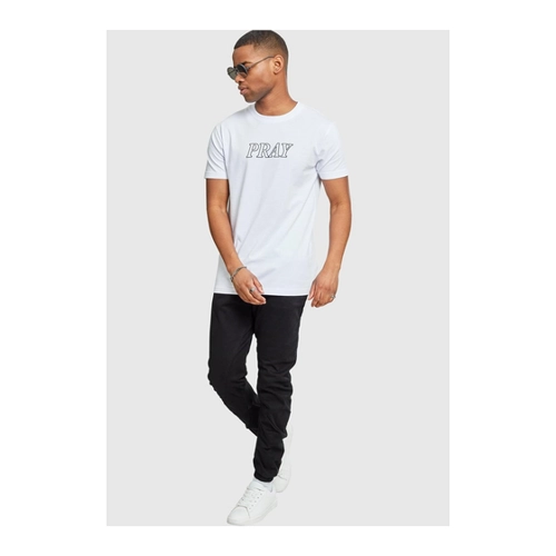 Bild von Mister Tee Herren Pray Hands T-Shirt in Taxi Yellow